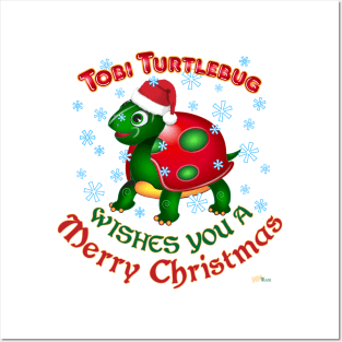 Christmas Turtle Posters and Art